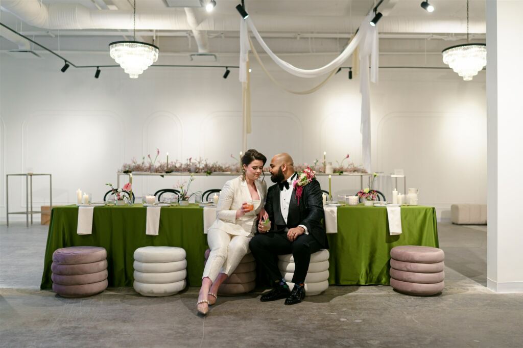 Modern and Stylish Wedding in Edmonton Downtown